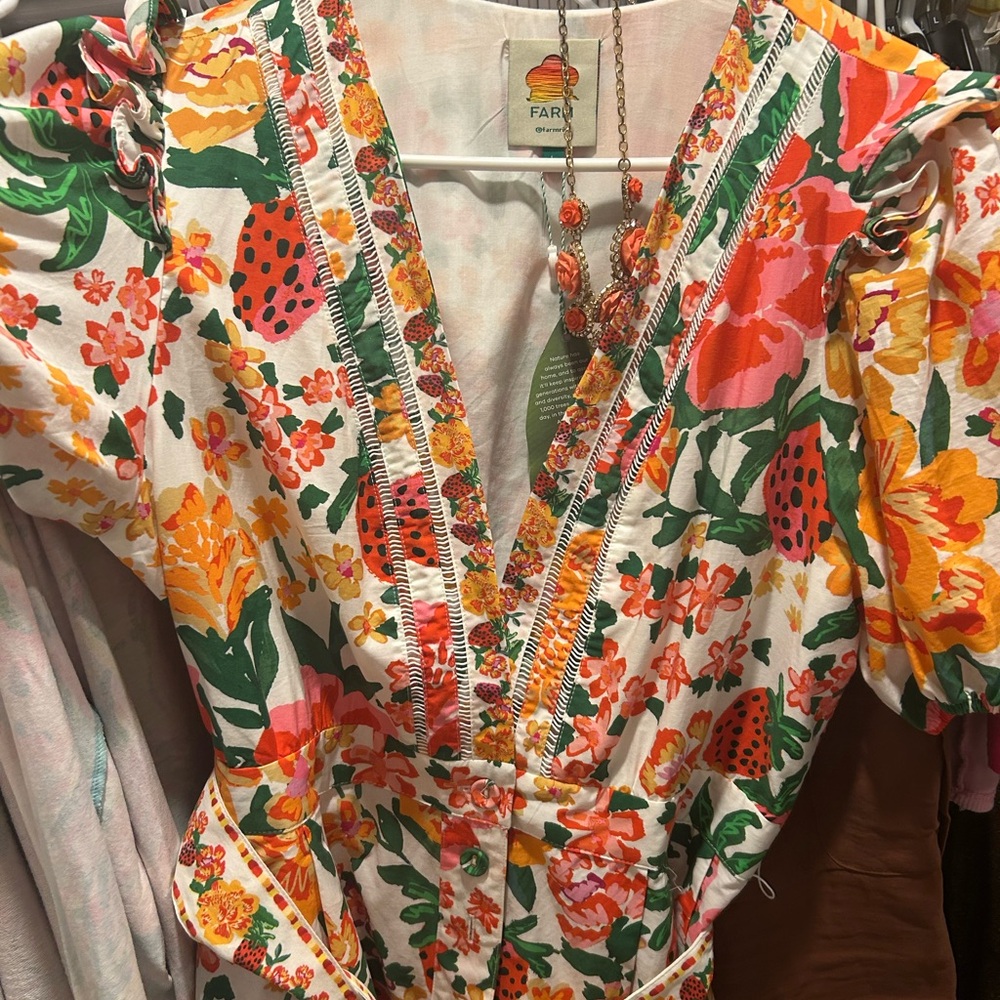 FARM Rio Colorful Floral Mini Dress - Picture 5 of 9